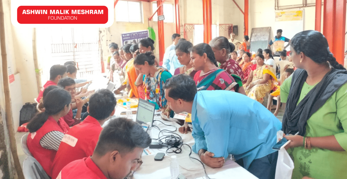 Ashwin Malik Meshram Foundation conducted an Eye Check-up camp along with Aayushman Bharat Health ID Camp at Marol Pipe Line, Andheri (East).