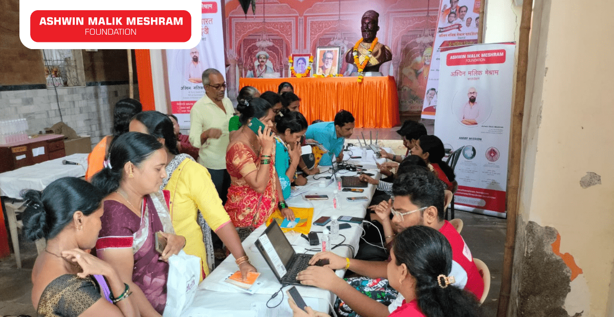 Ashwin Malik Meshram Foundation conducted an Eye Check-up camp along with Aayushman Bharat Health ID Camp at Marol Pipe Line, Andheri (East).