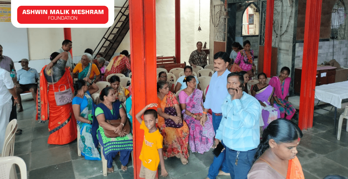 Ashwin Malik Meshram Foundation conducted an Eye Check-up camp along with Aayushman Bharat Health ID Camp at Marol Pipe Line, Andheri (East).