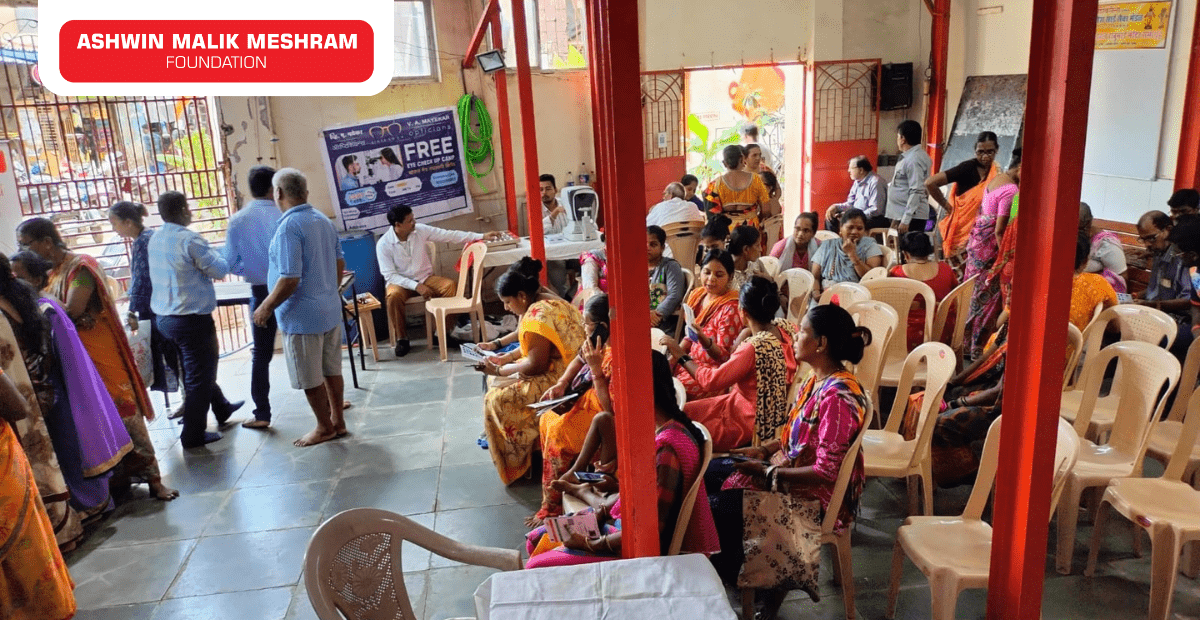 Ashwin Malik Meshram Foundation conducted an Eye Check-up camp along with Aayushman Bharat Health ID Camp at Marol Pipe Line, Andheri (East).