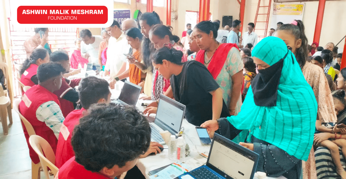 Ayushman Bharat Health ID Camp along with Eye Check-Up Camp conducted by AMM Foundation at Marol.