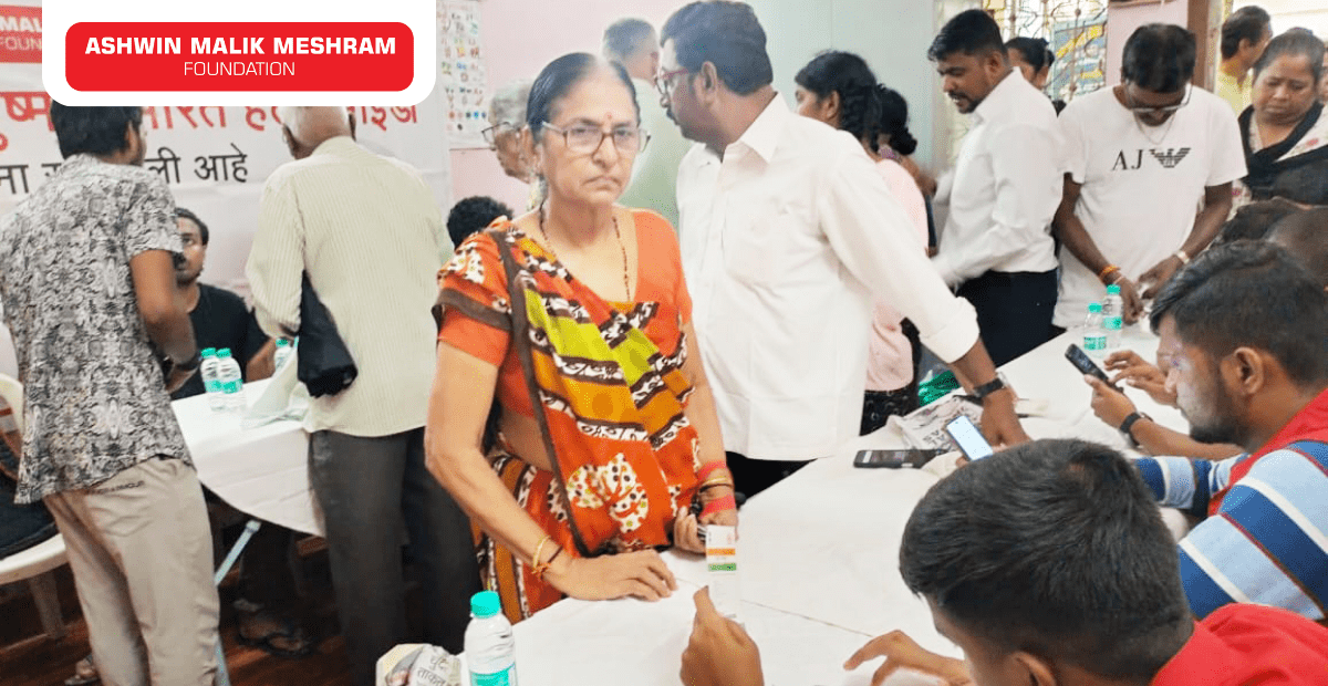 400+ Beneficiaries Registered in the Eye Checkup Camp along with Health Id Camp Conducted by AMM Foundation at Malabar Hill.