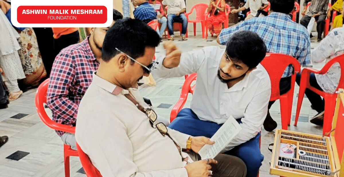 500+ Beneficiaries Registered in the Eye Checkup Camp along with Health Id Camp Conducted at Kumbharwada.