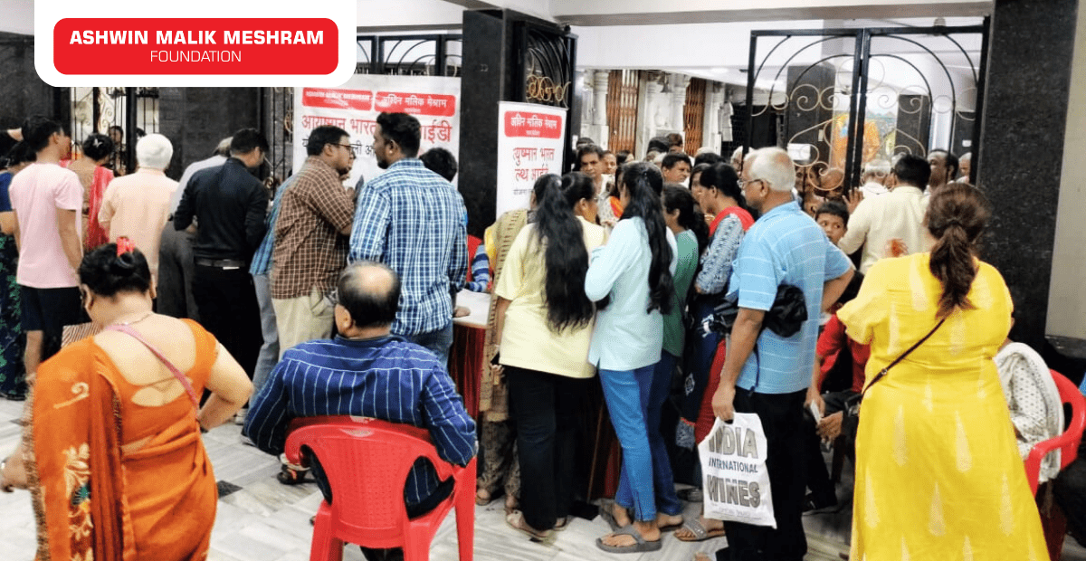 500+ Beneficiaries Registered in the Eye Checkup Camp along with Health Id Camp Conducted at Kumbharwada.