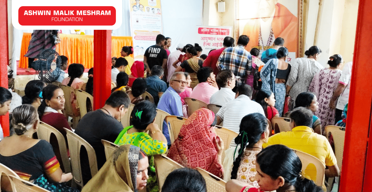 Mega Eye Check-Up Camp along with Ayushman Bharat Health Card Camp Conducted by Meshram Foundation.
