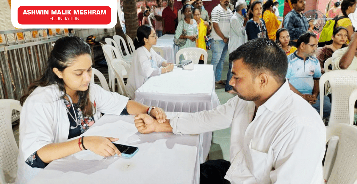 Medical Health Checkup Camp along with Ayushman Bharat Health ID Camp Conducted at Parel.
