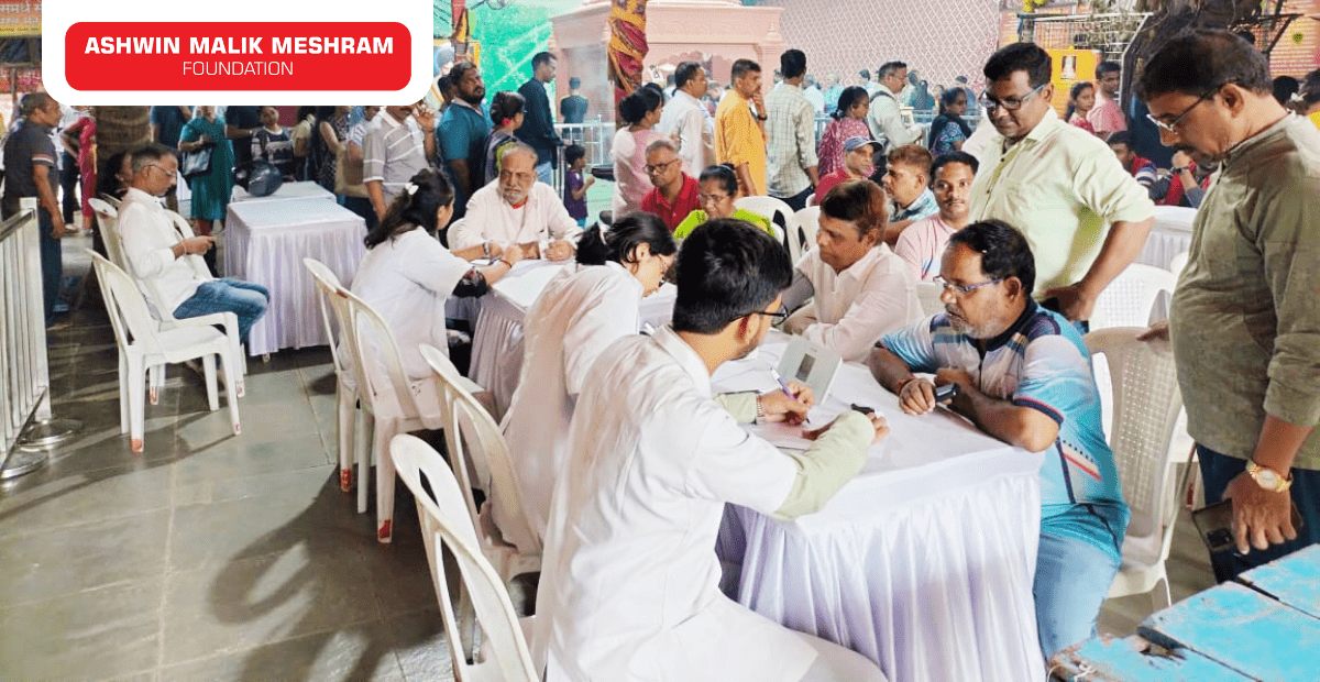 Medical Health Checkup Camp along with Ayushman Bharat Health ID Camp Conducted at Parel.