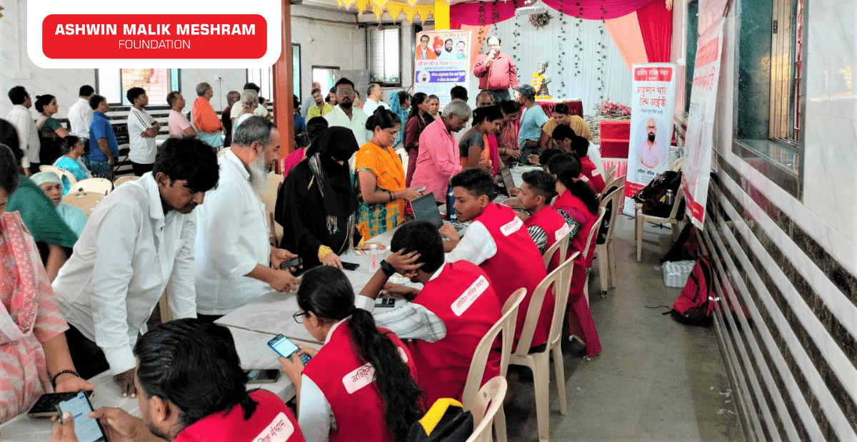 Free Eye Check-Up Camp along With Ayushman Bharat Health Card Camp Conducted by Meshram Foundation at Marol Pipeline, Andheri (East).