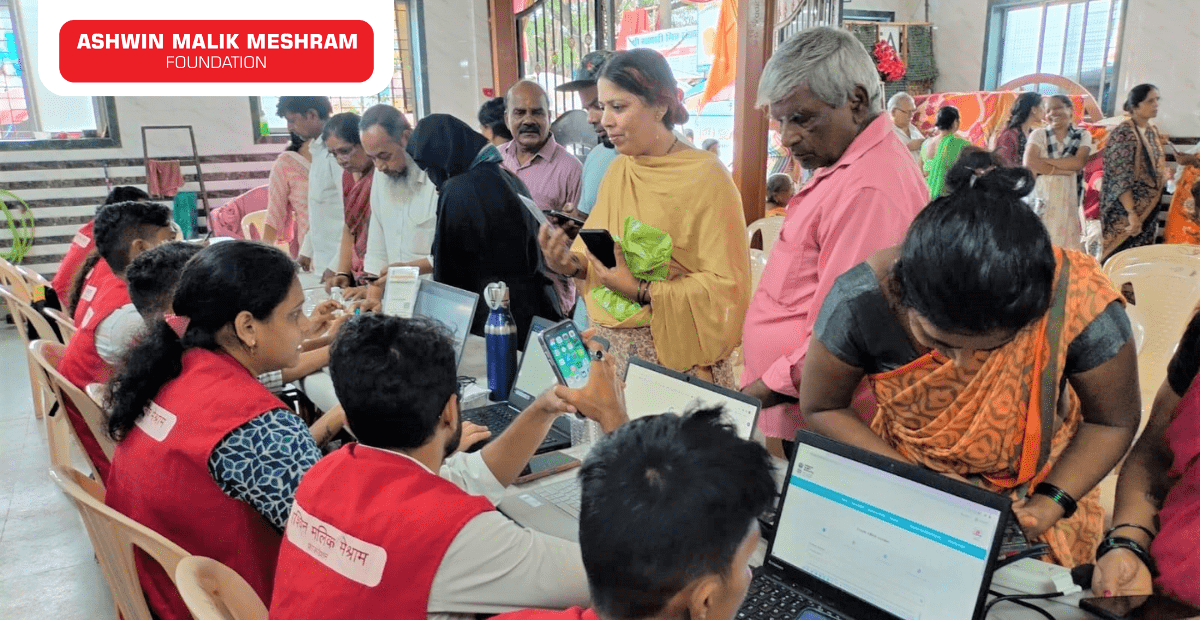 Free Eye Check-Up Camp along With Ayushman Bharat Health Card Camp Conducted by Meshram Foundation at Marol Pipeline, Andheri (East).