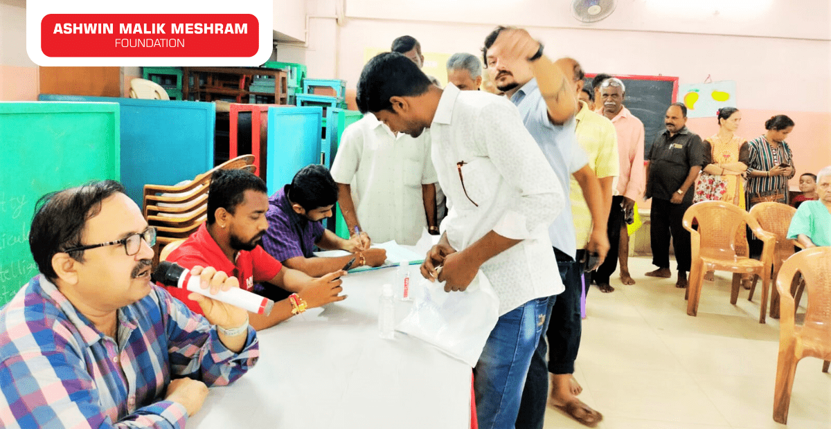AMM Foundation conducted an Ayushman Bharat Health ID Camp at Navi Chikhalwadi, Grant Road.