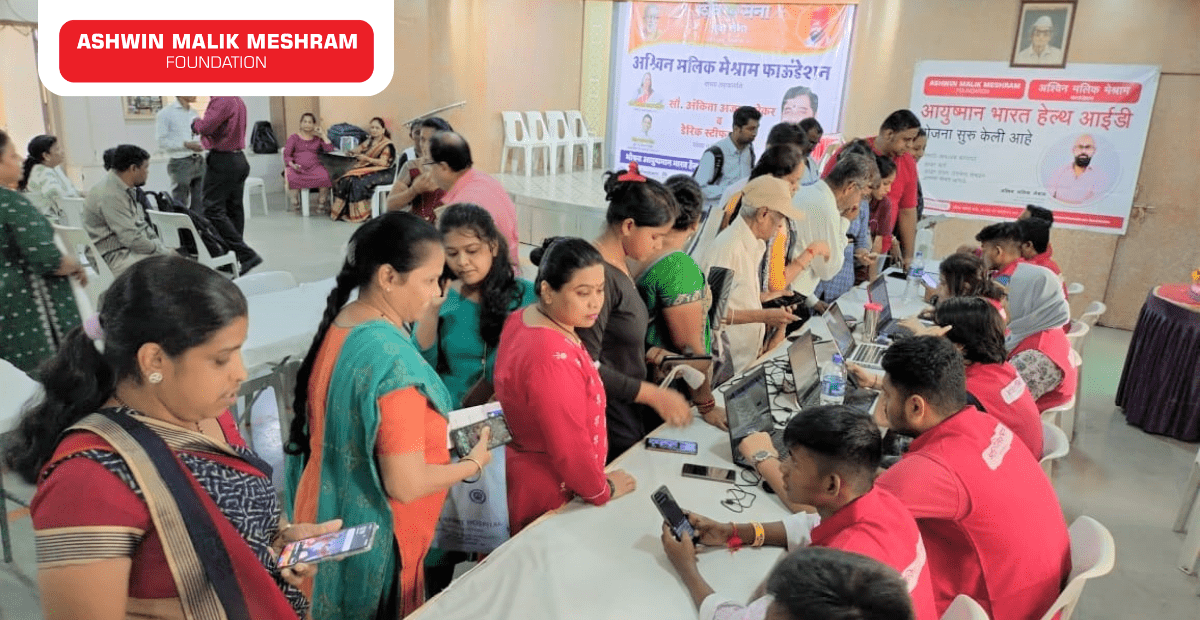400+ Beneficiaries Registered in the Health ID Camp Conducted by Meshram Foundation at Tardeo.