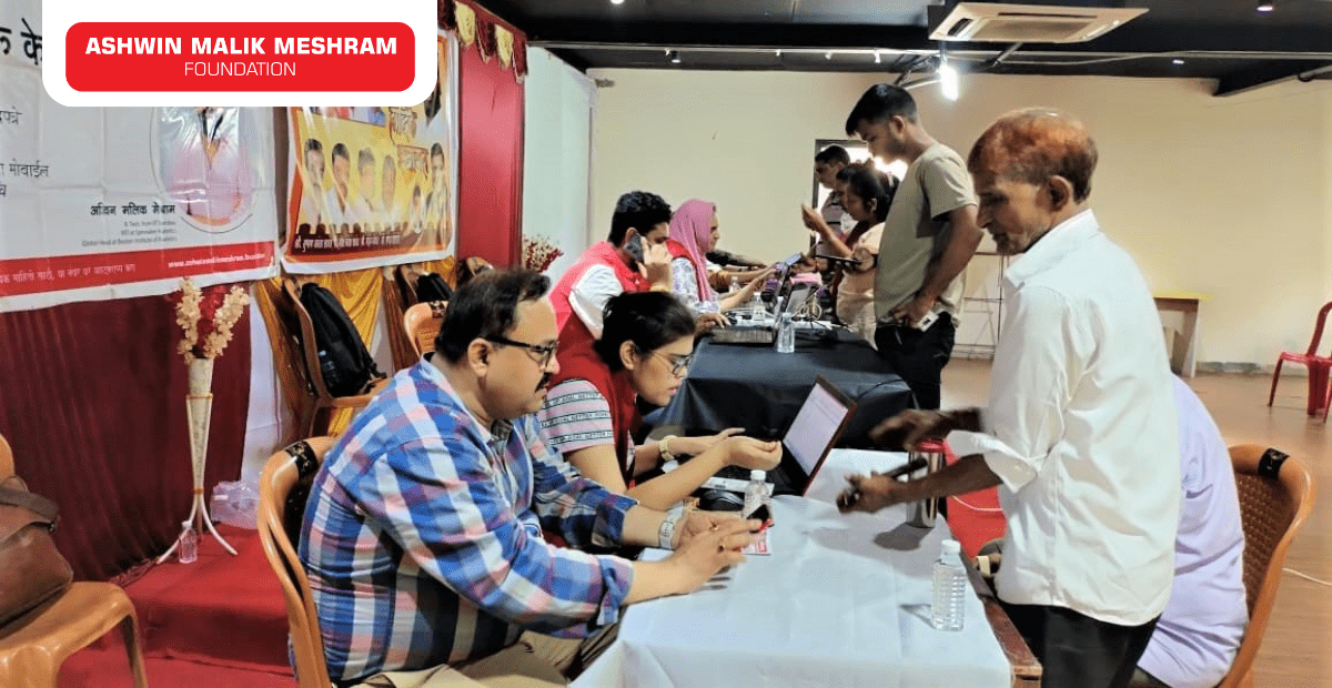 Health Card Registration Camp Organised for Underprivileged People in Chakala, Andheri (East) by Meshram Foundation