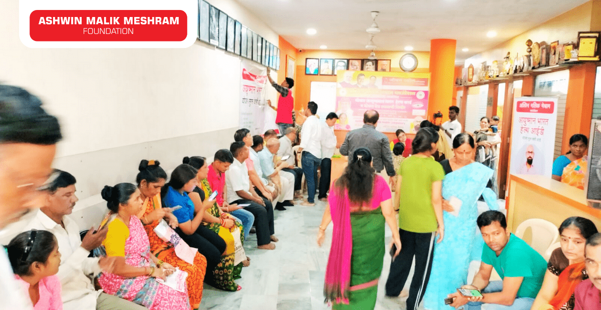 Meshram Foundation conducted an Ayushman Bharat Health ID Camp at MIDC Andheri (East) in association with Murji Patel.