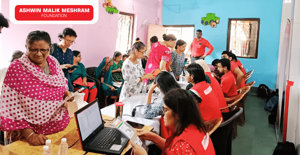 Meshram Foundation conducted an Ayushman Bharat Health ID Camp at Chakala, Andheri (East).