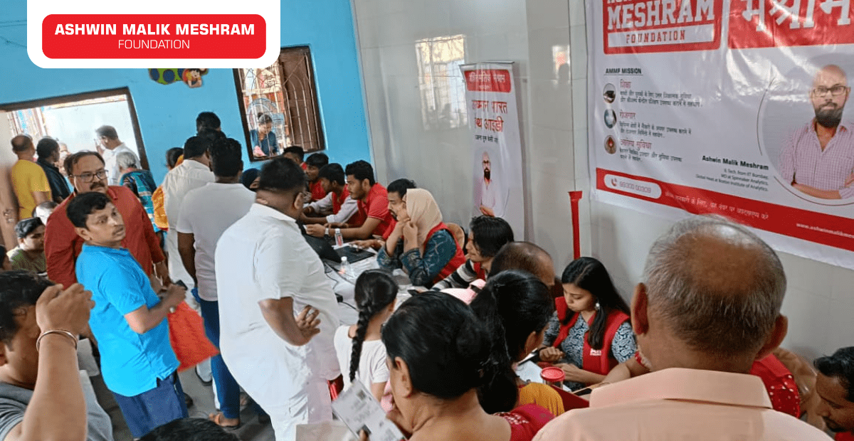 Meshram Foundation conducted an Ayushman Bharat Health ID Camp at Chakala, Andheri (East).