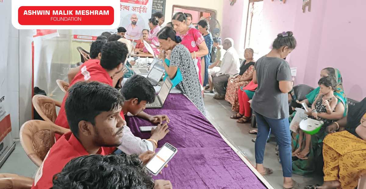 Meshram Foundation conducted an Ayushman Bharat Health ID Camp at Chakala, Andheri (East).