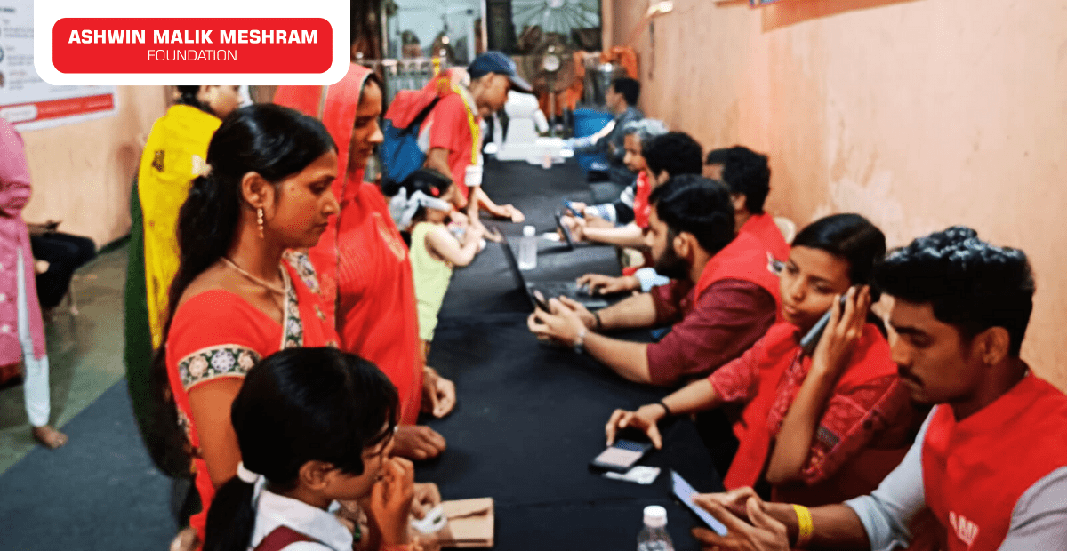 Ayushman Bharat Health ID Camp Conducted by Meshram Foundation at Marol Pipeline, Andheri (East).