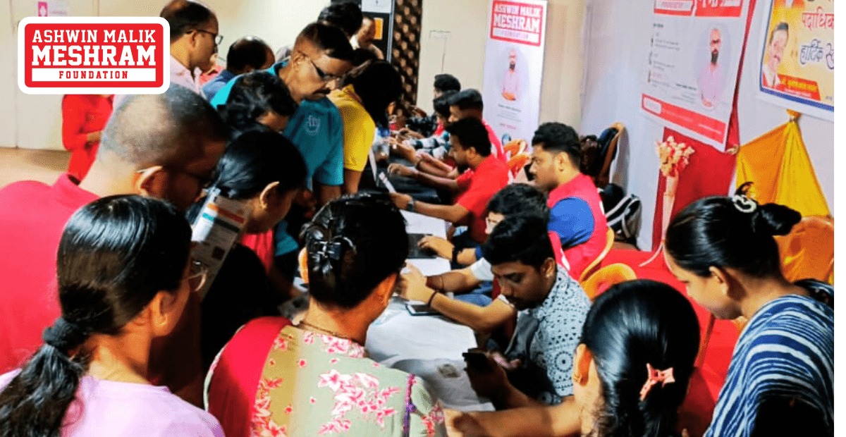 Mega Eye Check-Up Camp along with Ayushman Bharat Health Card Camp Conducted by Meshram Foundation at Chakala, Andheri (East).