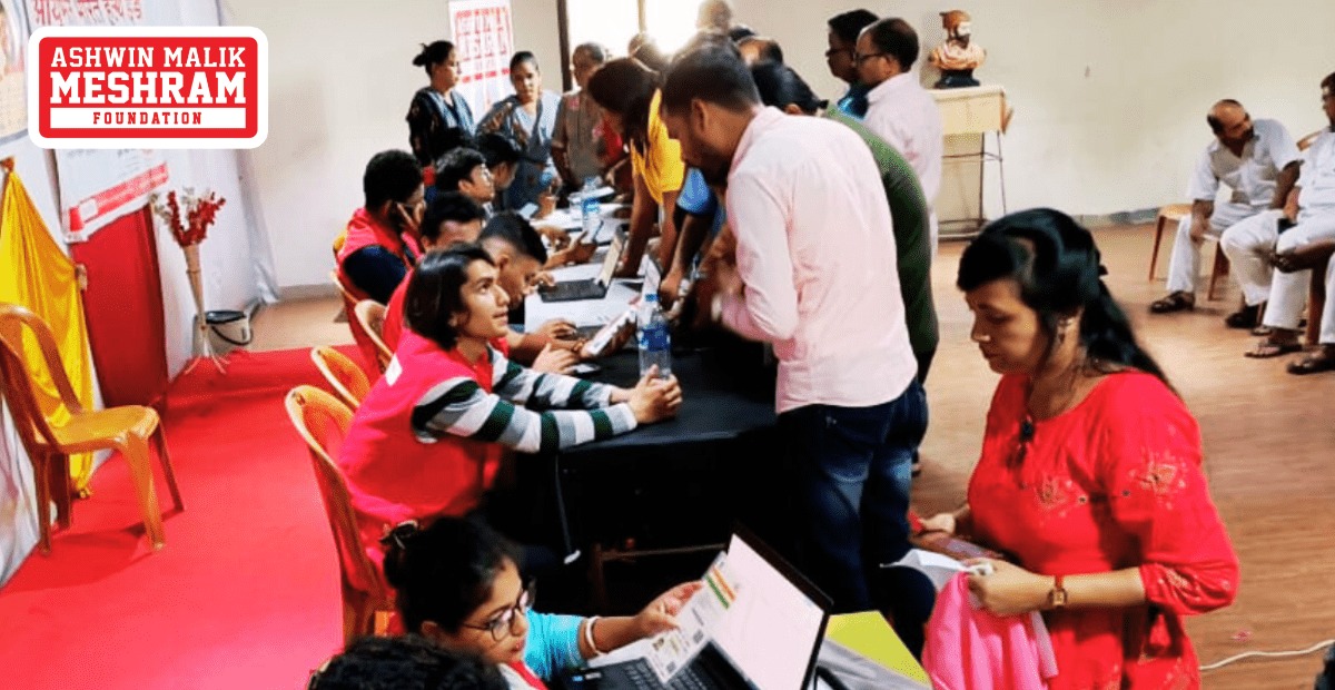 Mega Eye Check-Up Camp along with Ayushman Bharat Health Card Camp Conducted by Meshram Foundation at Chakala, Andheri (East).