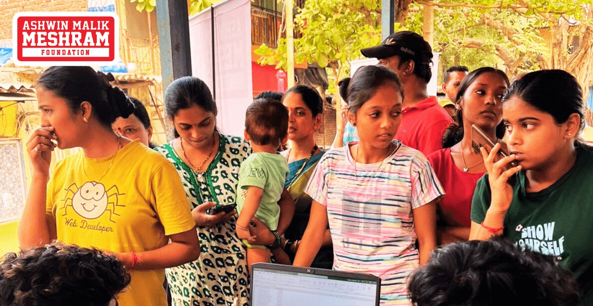 600+ beneficiaries registered in the Ayushman Bharat Health ID Camp Conducted by Meshram Foundation At Marol Pipeline, Andheri (East).