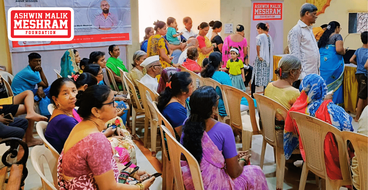 Meshram Foundation Conducted a Free Eye Check-Up Camp along with the Ayushman Bharat (PMJAY) Card Camp at Marol Pipeline, Andheri (East)