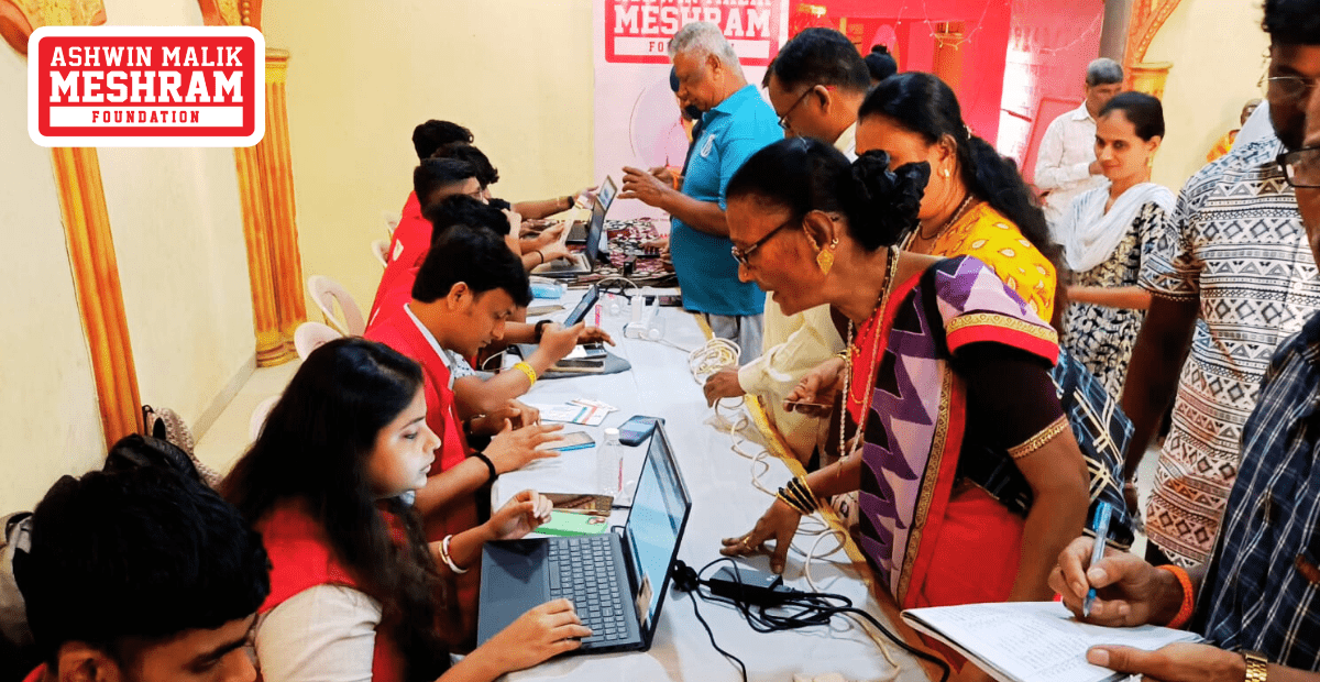 Meshram Foundation Conducted a Free Eye Check-Up Camp along with the Ayushman Bharat (PMJAY) Card Camp at Marol Pipeline, Andheri (East)