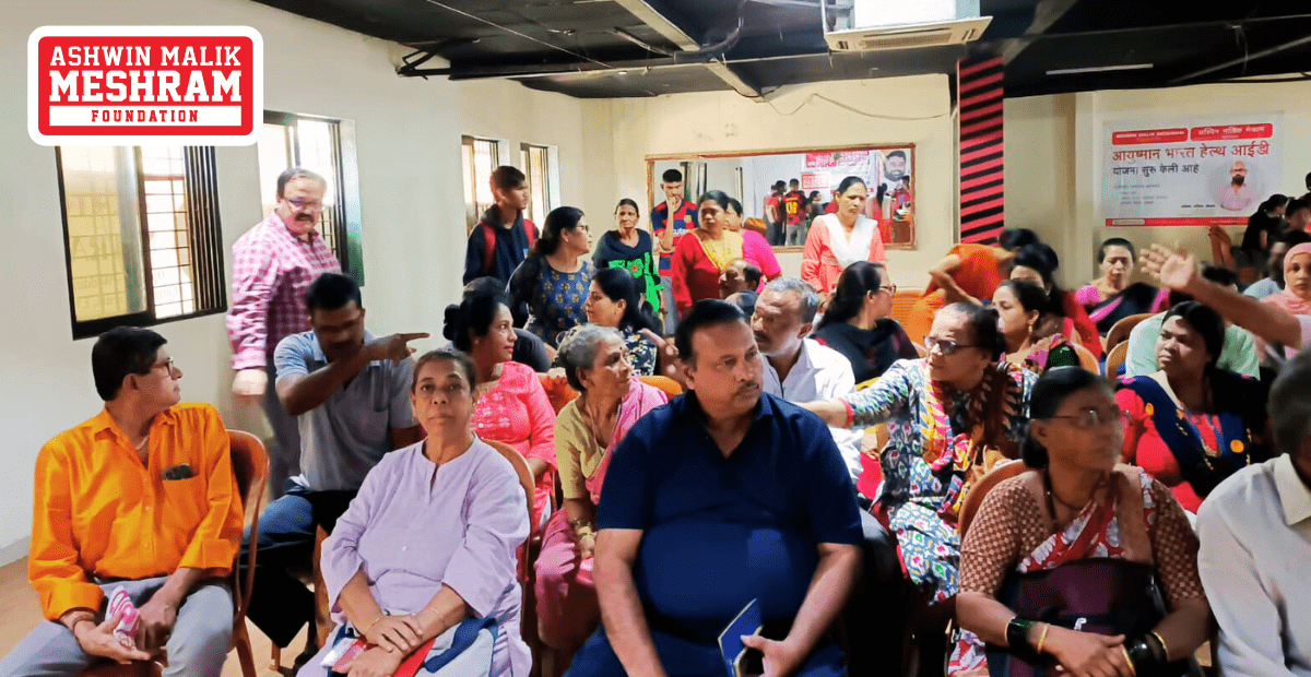 Meshram Foundation Conducted an Ayushman Bharat (PMJAY) Card Camp Along with Free Eye Check-Up Camp at Chakala, Andheri (East)