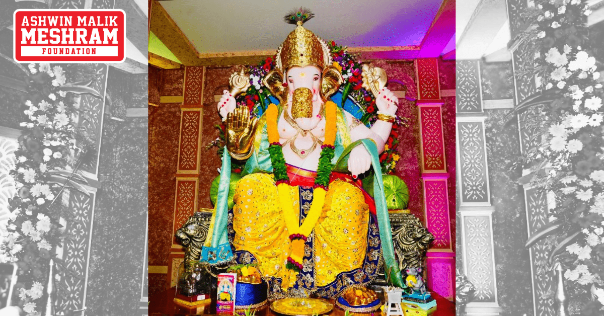 On the occasion of Ganesh Chaturthi, the Pran Pratishtha of Maharaja Ganaraya of Nehru Nagar, Kurla was performed by the auspicious hands of our Chairman, Ashwin Malik Meshram.
