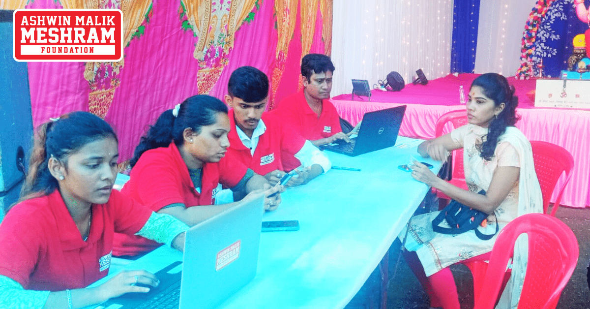 Ayushman Bharat Yojana, ABHA Card and E-Shram Card Camp conducted by Meshram Foundation at Kamgar Nagar, Kurla (East).