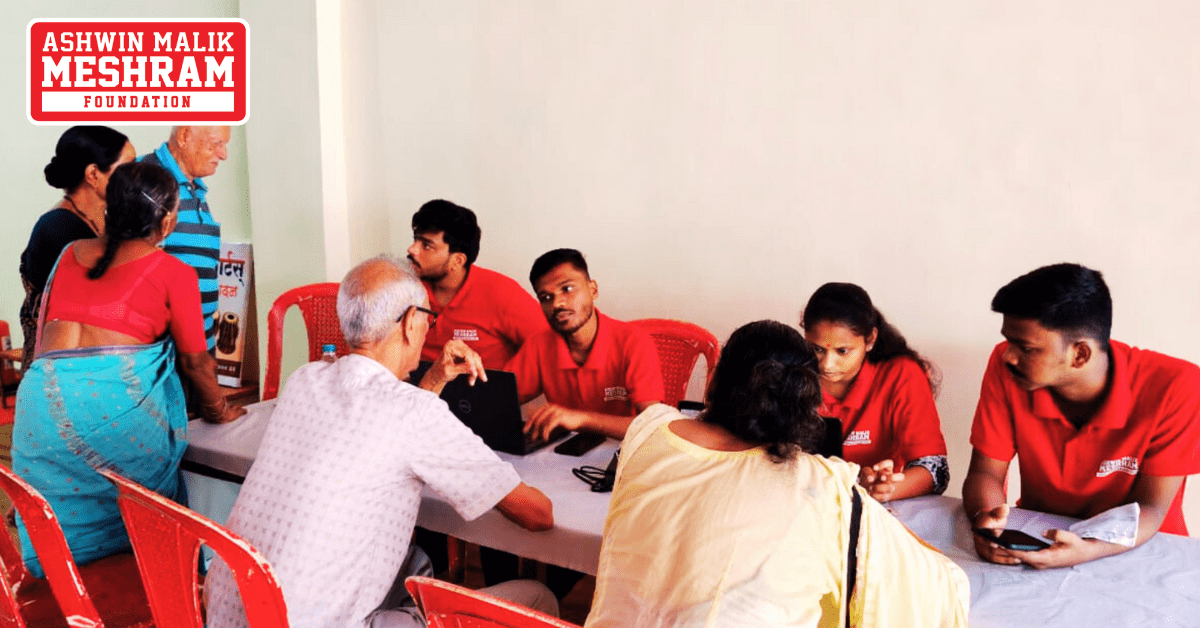 Ayushman Bharat Yojana, ABHA Card and E-Shram Card Camp conducted by Meshram Foundation at Nehru Nagar, Kurla.