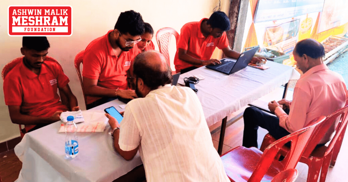 Ayushman Bharat Yojana, ABHA Card and E-Shram Card Camp conducted by Meshram Foundation at Nehru Nagar, Kurla.