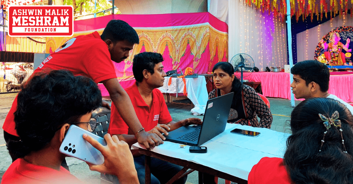 Ayushman Bharat Yojana, ABHA Card and E-Shram Card Camp Conducted by Meshram Foundation at Kamgar Nagar, Kurla (East).