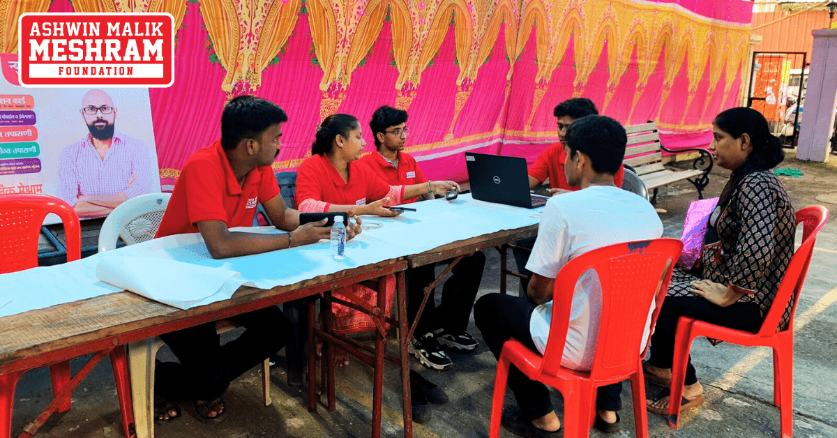 Ayushman Bharat Yojana, ABHA Card and E-Shram Card Camp Conducted by Meshram Foundation at Kamgar Nagar, Kurla (East).