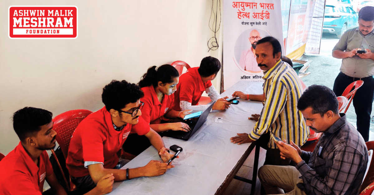 400+ Beneficiaries Registered in the Ayushman Bharat Yojana, ABHA Card and E-Shram Card Camp Conducted by Meshram Foundation at Nehru Nagar, Kurla.