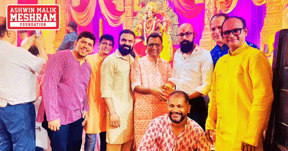 Our Chairman, Ashwin Malik Meshram visited the "Shivshrushti Sarvajanik Navratri Utsav Mandal" to take Maa Durga’s blessings.