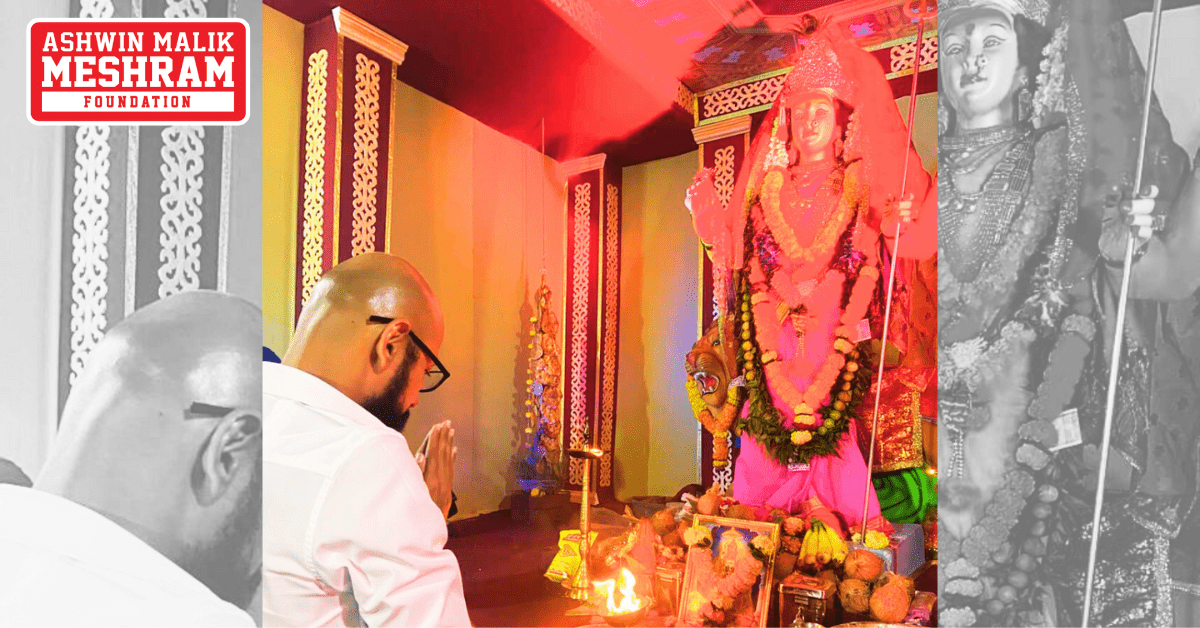 Meshram Foundation supported "Om Sai Aadarsh Seva Mandal" – Vatsalatai Naik Nagar, Kurla East for Navratri Festival.