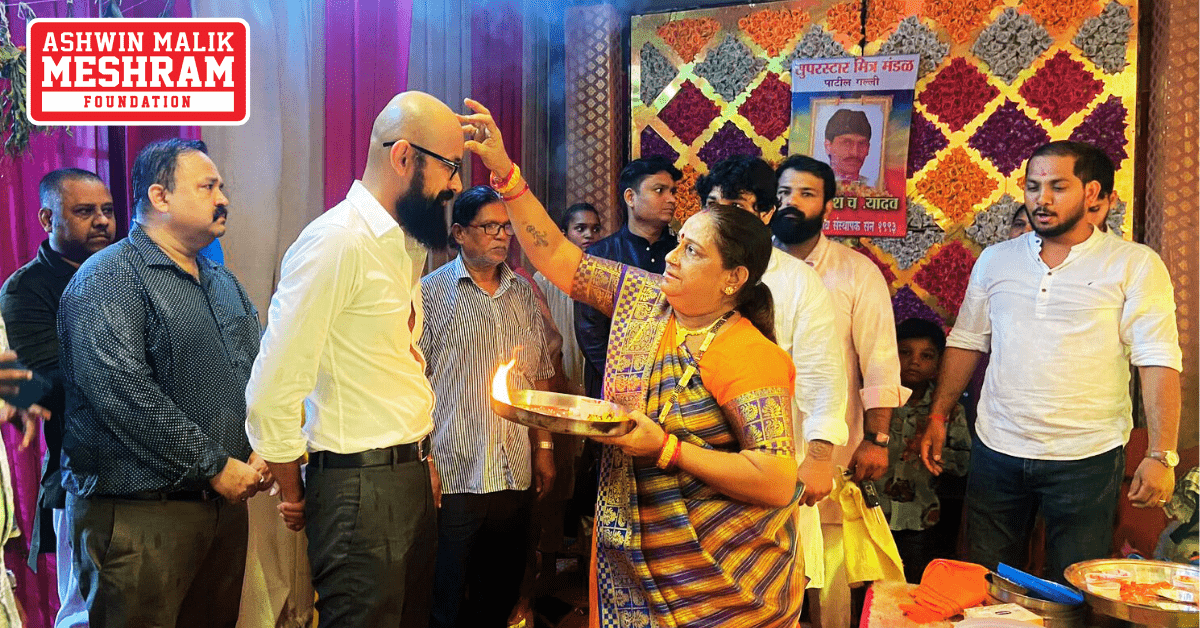 Meshram Foundation supported "Super Star Mitra Mandal" – Chunabhatti for Navratri Festival.