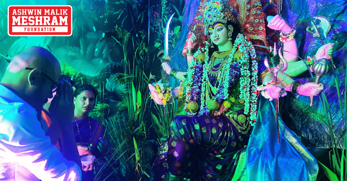 Meshram Foundation supported "Om Sai Kala Krida Mandal" – Nehru Nagar, Kurla for Navratri Festival.