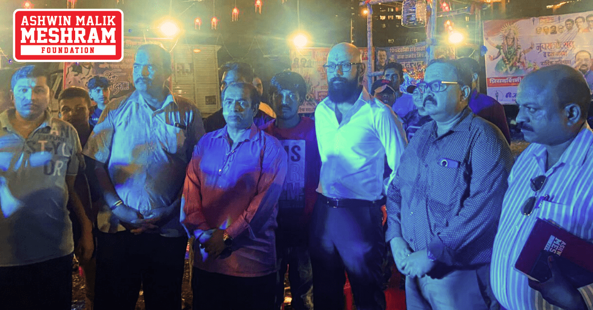 Meshram Foundation supported "Priyadarshani Rahivashi Sangh" – Thakkar Bappa, Chembur for Navratri Festival.