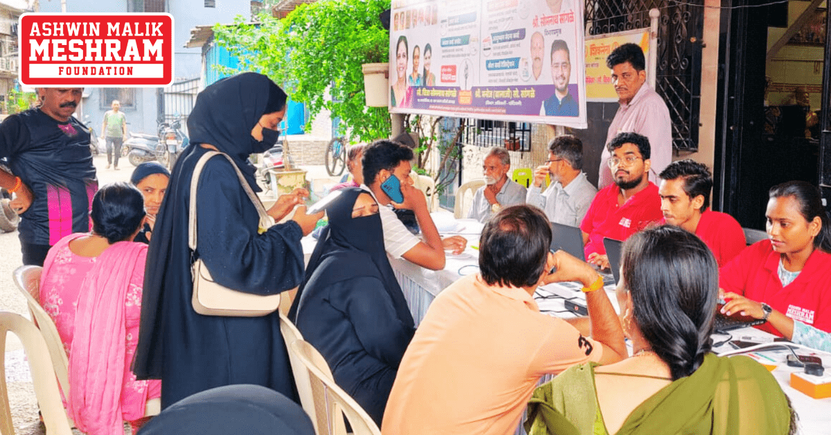 725+ beneficiaries availed the benefits of the camps conducted at Ghatkopar East, Ghatkopar West, Mankhurd-Shivaji Nagar, Chandivali, Kalina, Kurla, Mahim, Dharavi, and Wadala by Meshram Foundation.