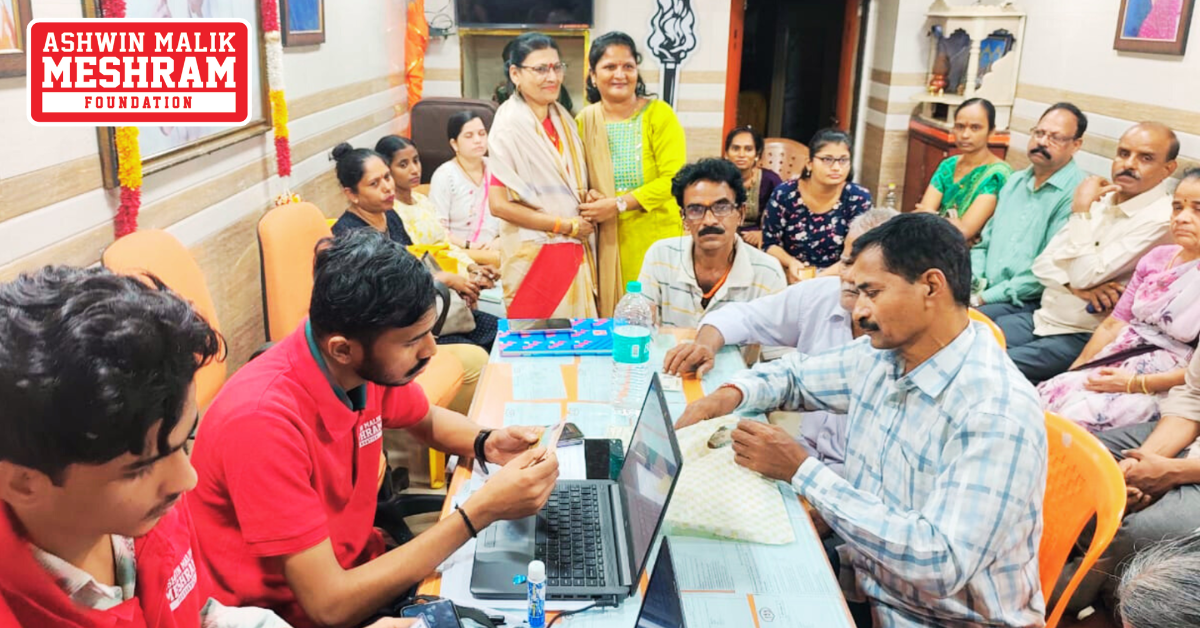 300+ beneficiaries availed the benefits of the camps conducted by Meshram Foundation.