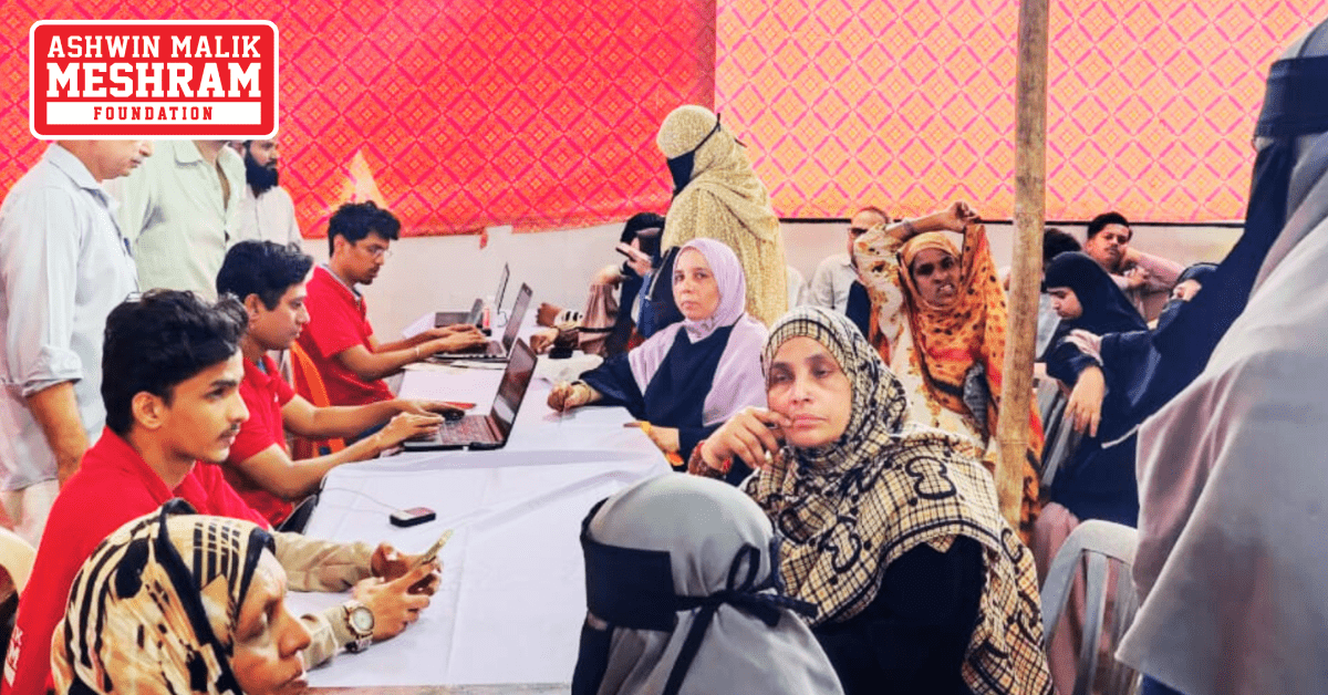 350+ beneficiaries availed the benefits of the camps conducted by Meshram Foundation.